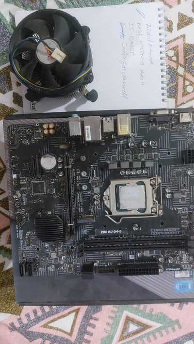 msi H410m-b , I5-10400f and cooler