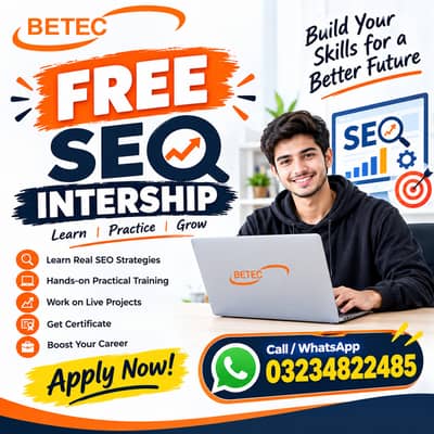 FREE SEO INTERNSHIP – START YOUR DIGITAL MARKETING CAREER!