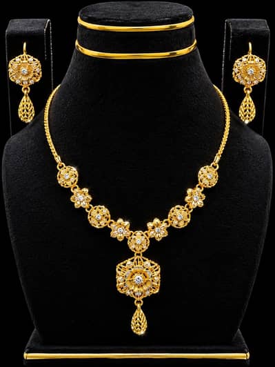 High Quality Artificial Gold Plated Jewellery Set -