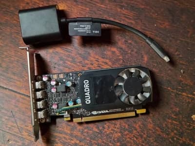 Quadro P620 2GB GDDR5 Professional GPU + Mini DP to VGA Connector