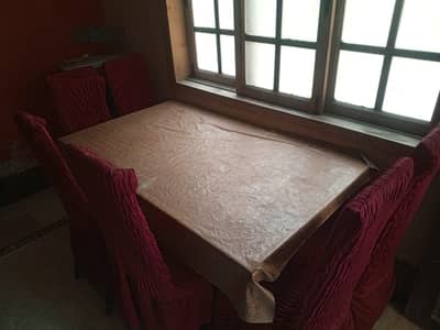 Dinning table with 6 chairs