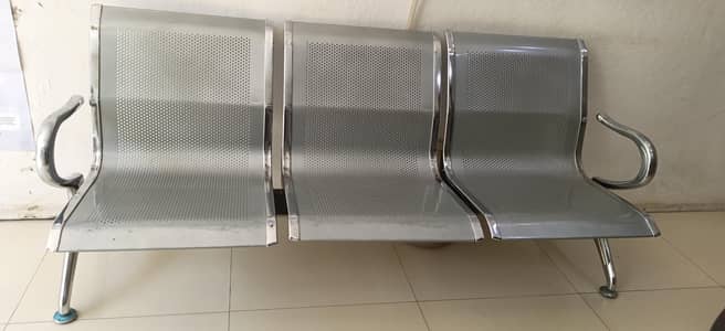 steel metal bench