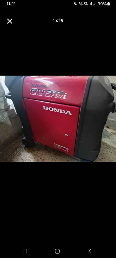 Honda Portable Inverter Generator EU30i (3.0 KVA)