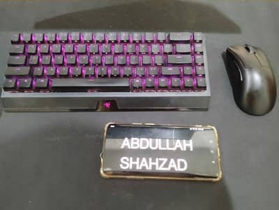 Razer deathadder v3 pro + blackwidow v4 mini hyperspeed
