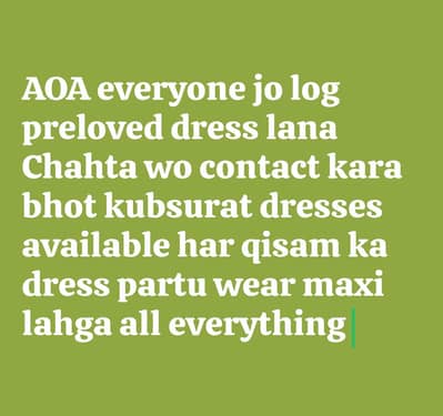 PRELOVED DRESSES AVAILABLE