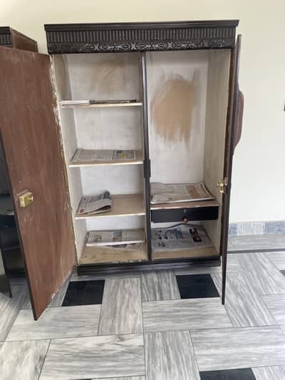 Wooden Wardrobe | Almari | 3 Door Cabinet | Storage Almari