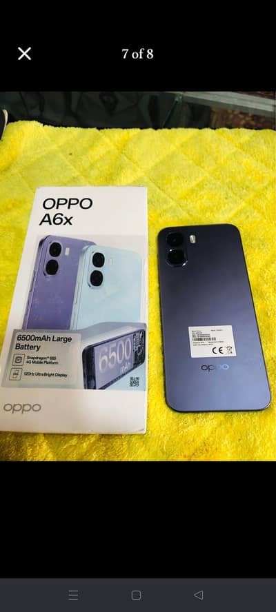 OPPO A6X 4gb 128gb 6500Mah Big Betry Full box with Wrnty