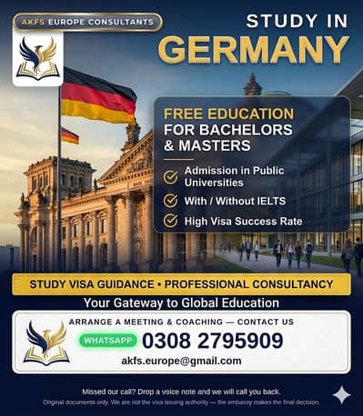 AKFS EUROPE CONSULTANTS (Study Visa) Study in Germany & Italy