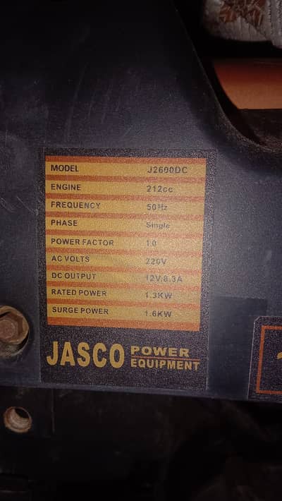 JASCO GENERATOR FOR SALE - URGENT