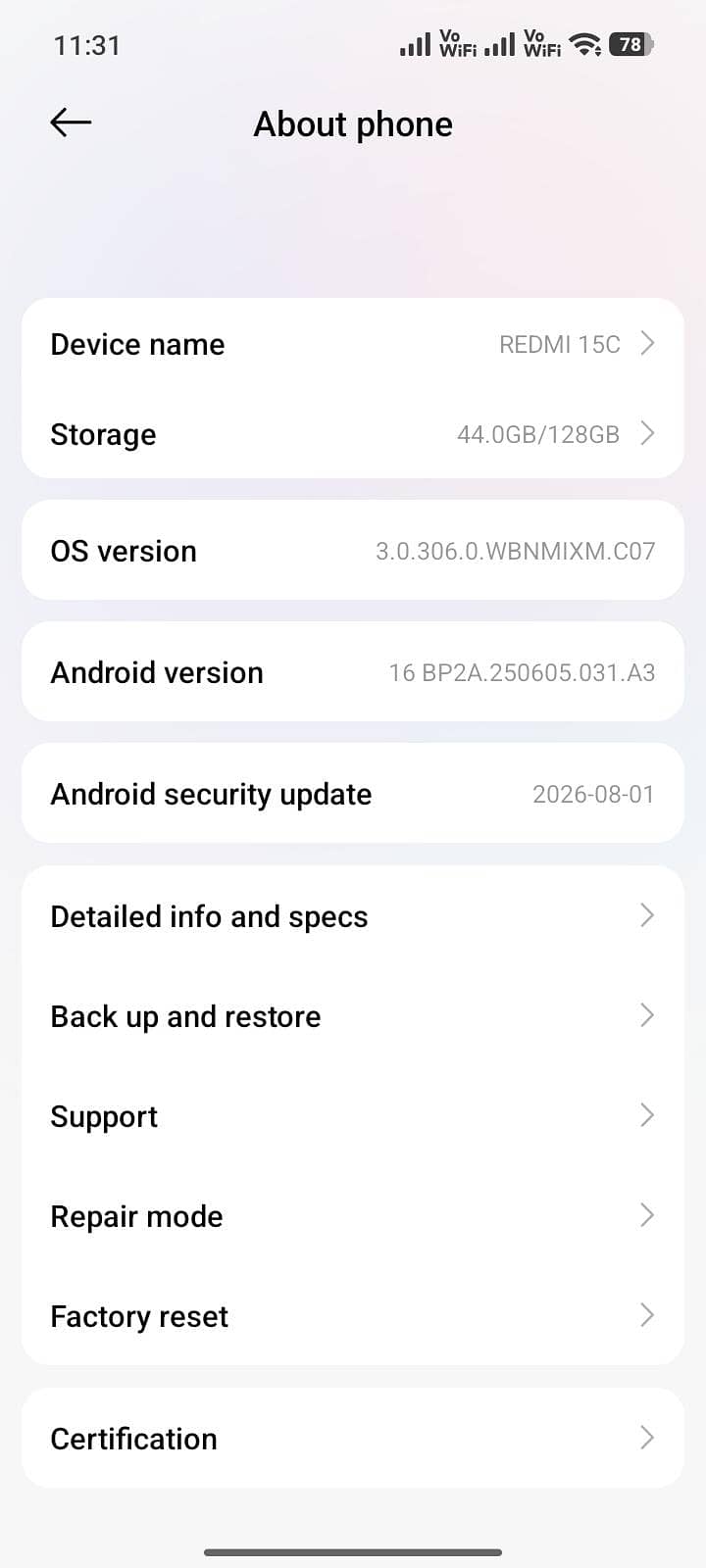 Xiaomi Other Model 6