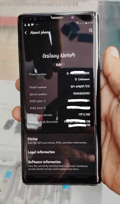 Samsung Mobile Note 9