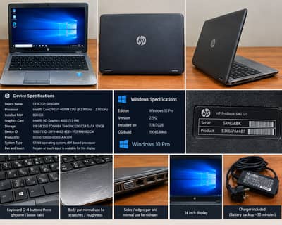 HP ProBook 640 G1 — Core i7 |4Gen| 8GB RAM | 128GB SSD Laptop sale