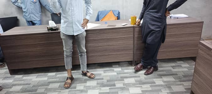 Office table with dreaws cabnet and other