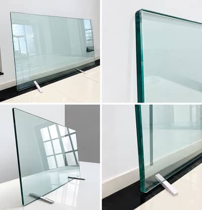 Heavy Duty 12mm Glass Table Top – 78x44 inches