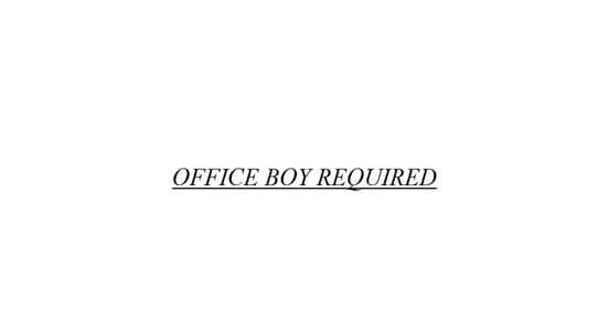 Office Boy
