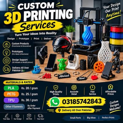 3d printing services dilviery free up to 5k oder