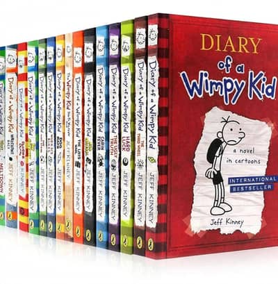 Diary of a Wimpy Kid Complete 15 Books Set Original English Edition