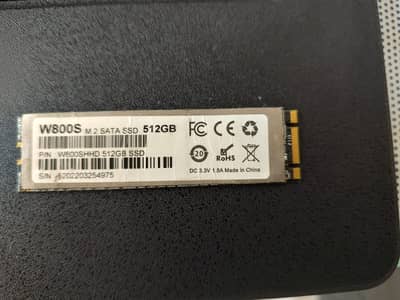 M. 2 SATA ssd 512GB health 100%