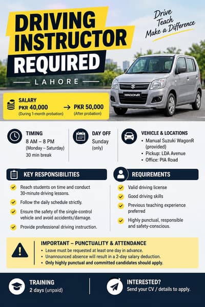 Car Driving Instructor