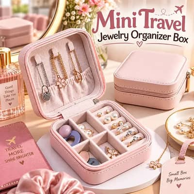 Mini Travel Jewellery Organizer Box