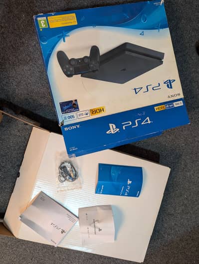 Ps4 Slim 512 GB with complete box & accessories