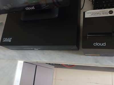 Cloud Sofaware system - with monitor & printer & Base