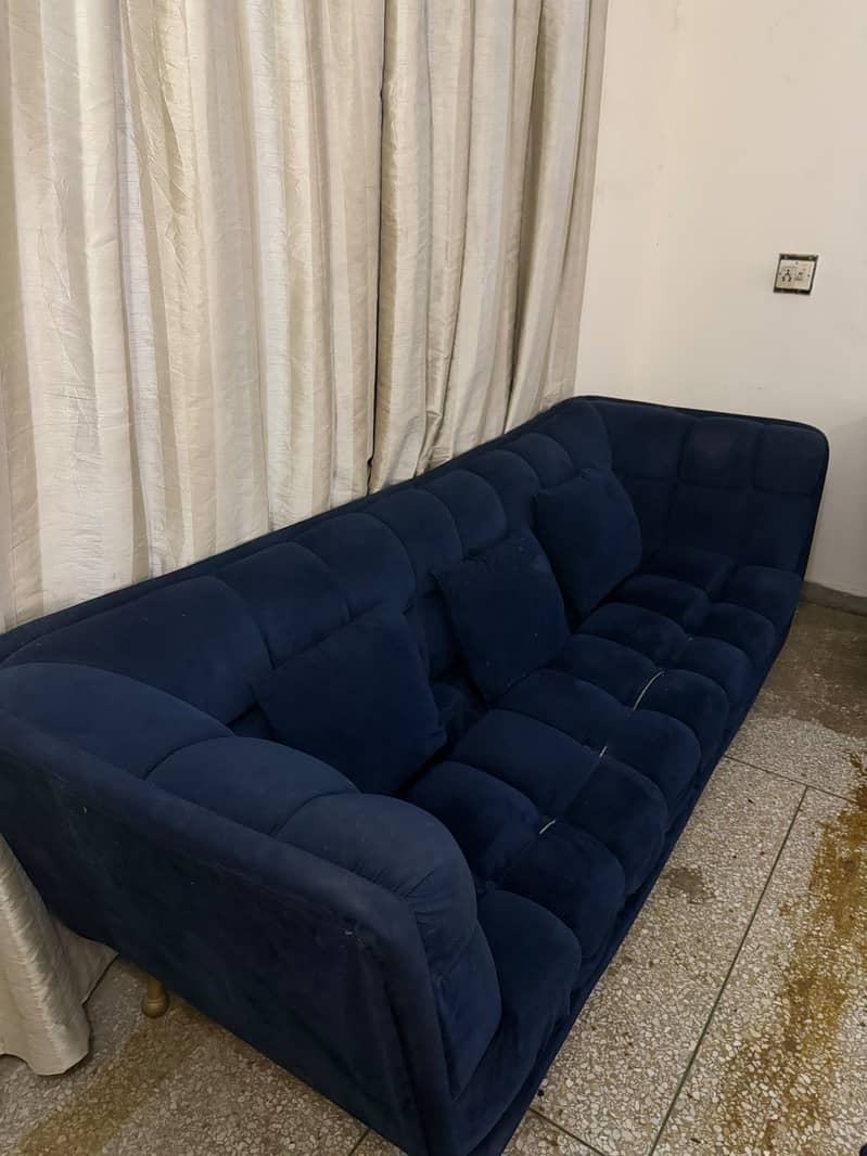 Velvet Sofa Set | 7 Seater | Sofas with centre table 2