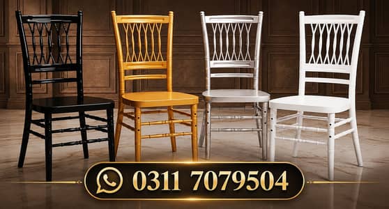 Premium Chiavari Chairs — Elegant Look, Perfect for Every Event