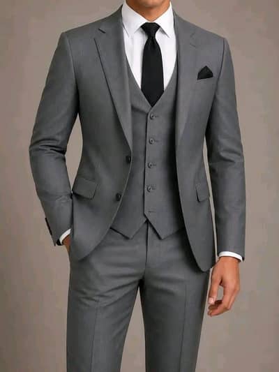 Groom 3 piece suit - New - coat paint shirwani