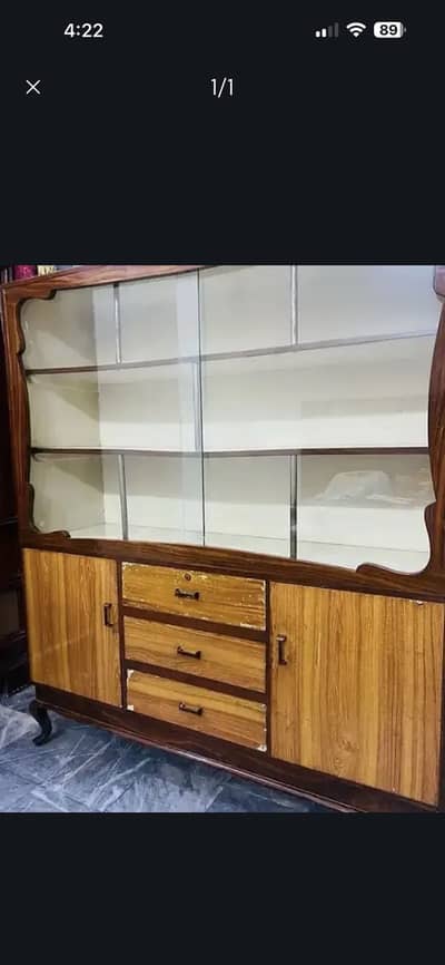 Wooden showcase