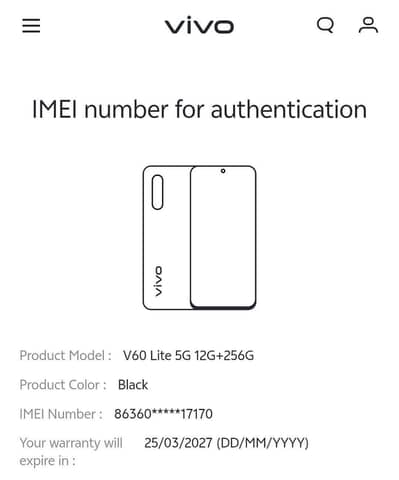 Vivo V60 lite 5g