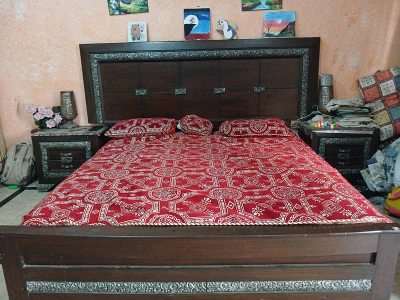 original Solid Sheesham bed set for sell 0