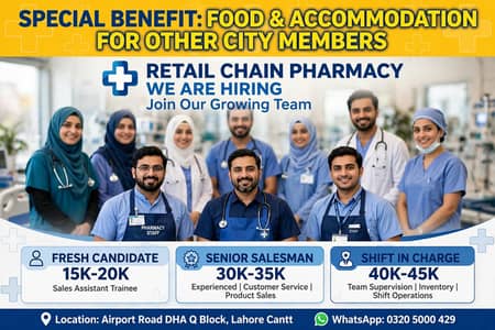 JOB OFFER FOR MALE STAFF