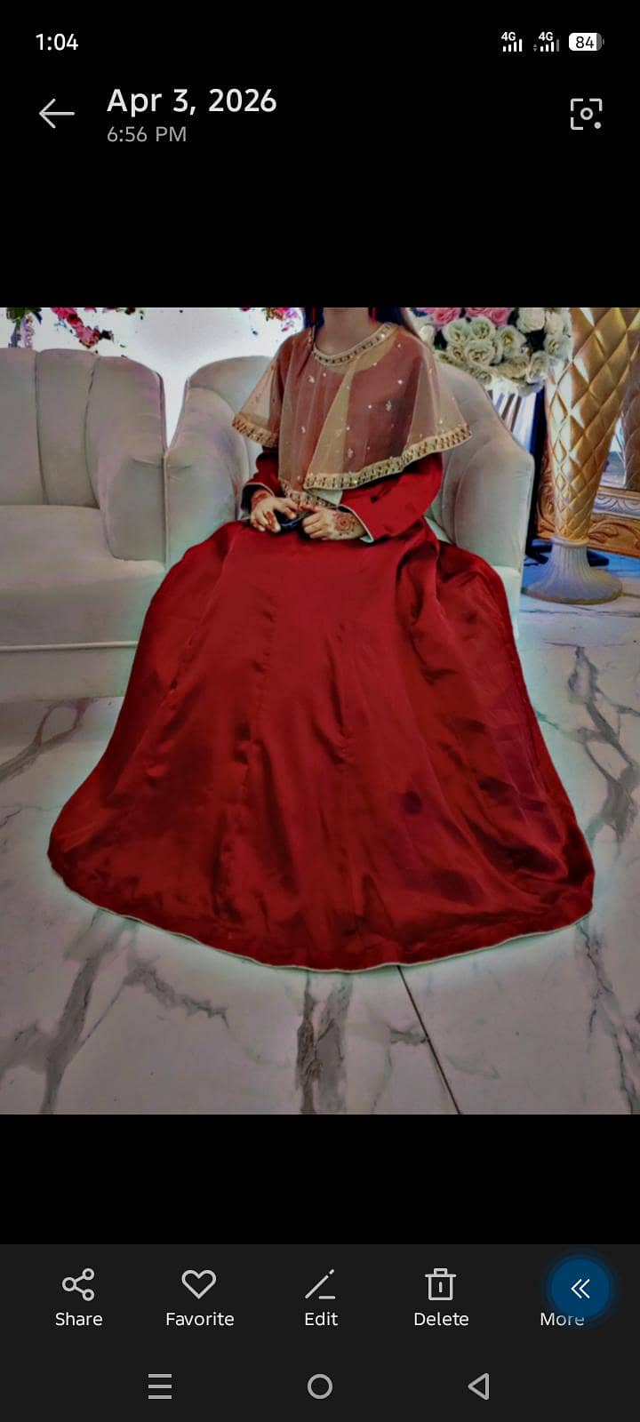 Stylish Red cape Maxi- customize 1