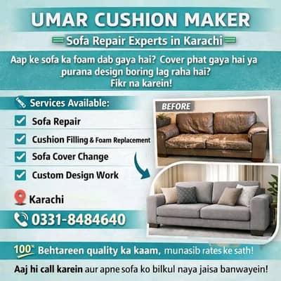 Sofa repair / Fabric change