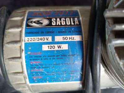 Sagola 7077 Air Compressor | Used | Imported | Made in Spain
