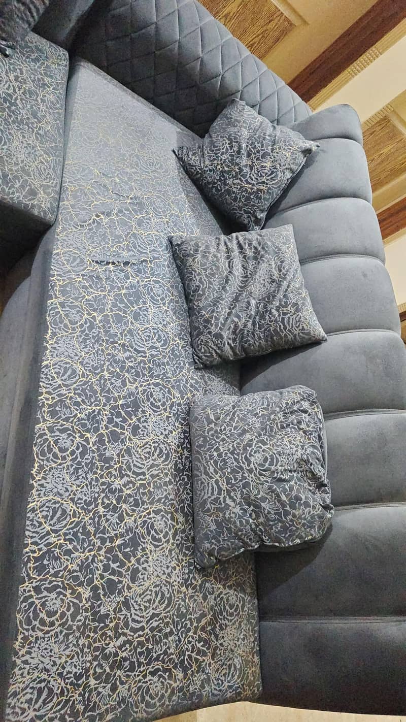 L-Shape 6 Seater Sofa Set 1