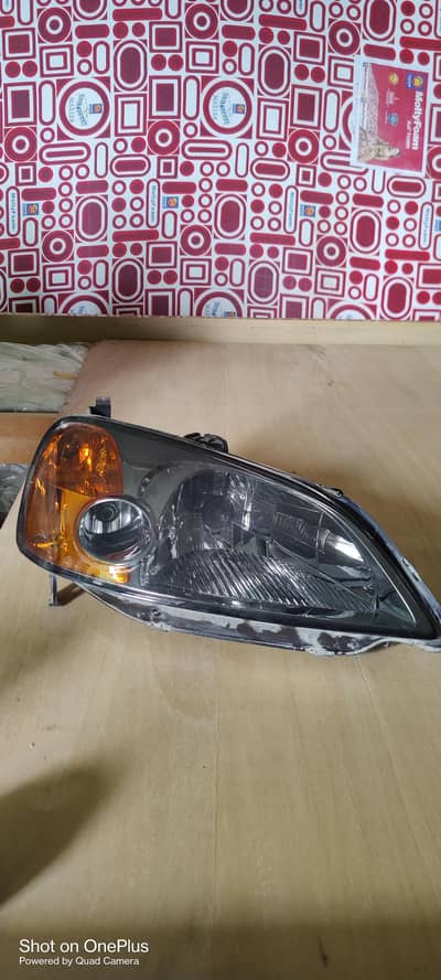 Smoke Headlights for Civic 2001-03 Cat Eye