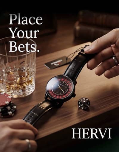 Casino style watch