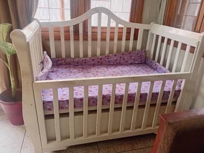 WOODEN BABY COT