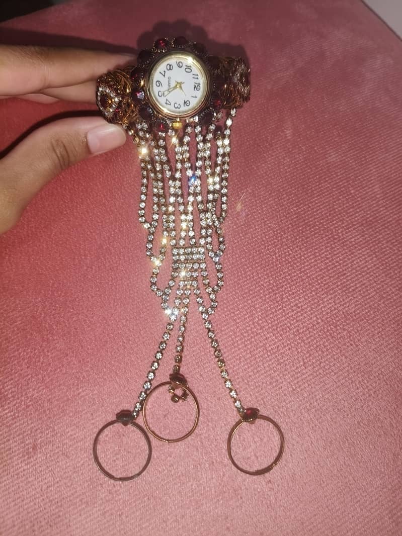 fancy watch with rings 1
