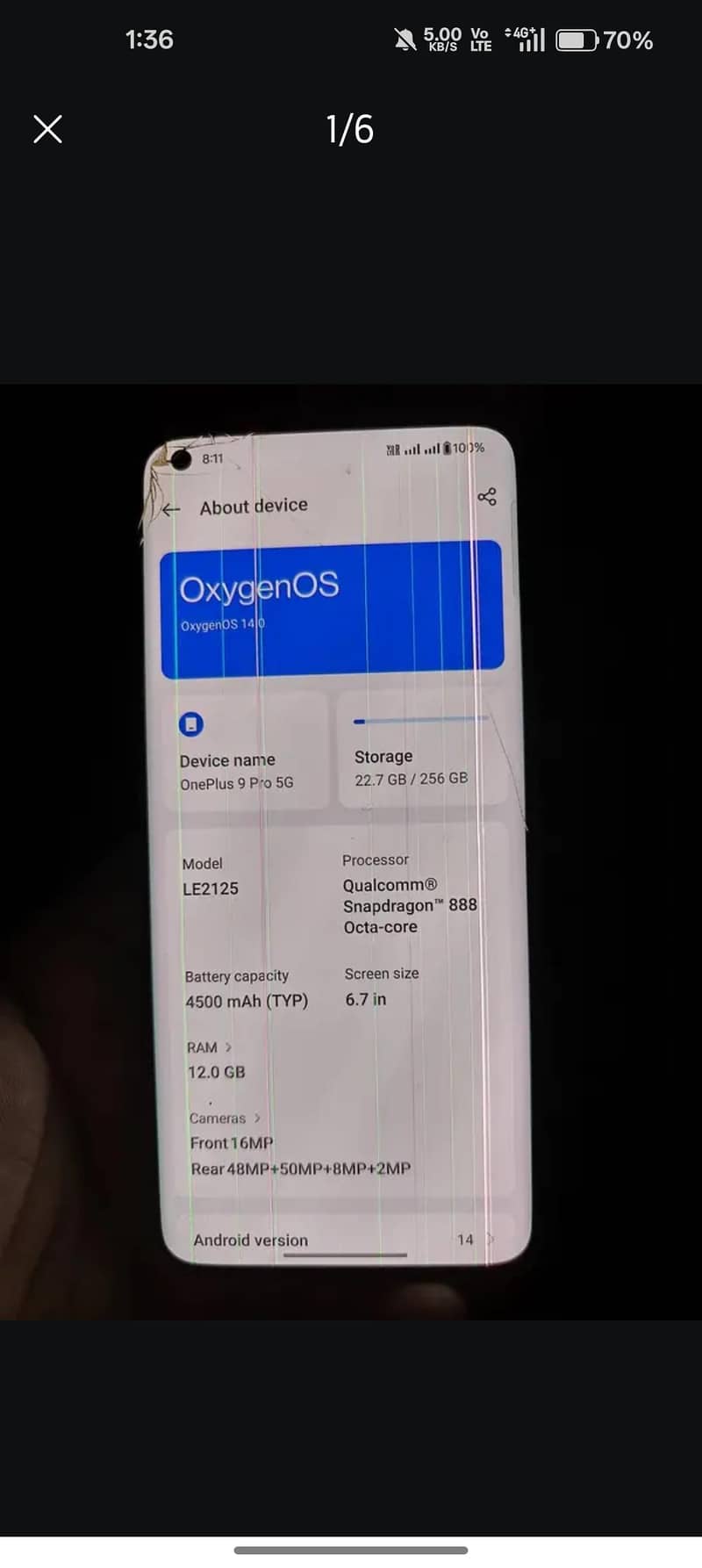 One Plus 9 Pro 12/256 0