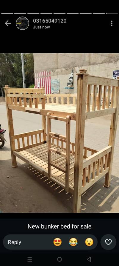 Bunker bed solid wood  new Good condition