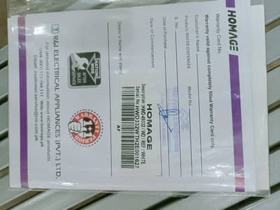 Homage Water Dispenser Brand New