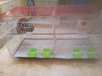 Cage pinjra used 2 portion 1 portion khana