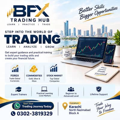 BFX TRADING HUB PHYSICAL AND ONLINE CLASSES ARE AVAILABLE