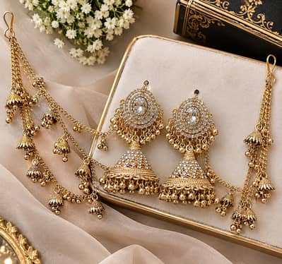 Beautiful Bridal Wedding Earrings – Artificial Jewellery excellent co