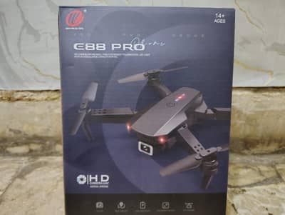 E88 PRO DRONE WITH HD CAMERA | FOLDABLE | REMOTE + CARRYING CASE | BOX