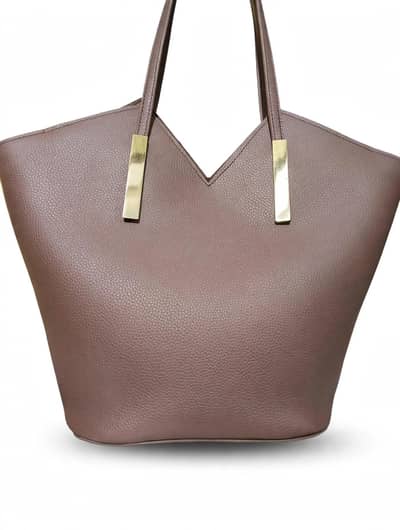 Stylish Brown Tote Bag For Girls - High Quality