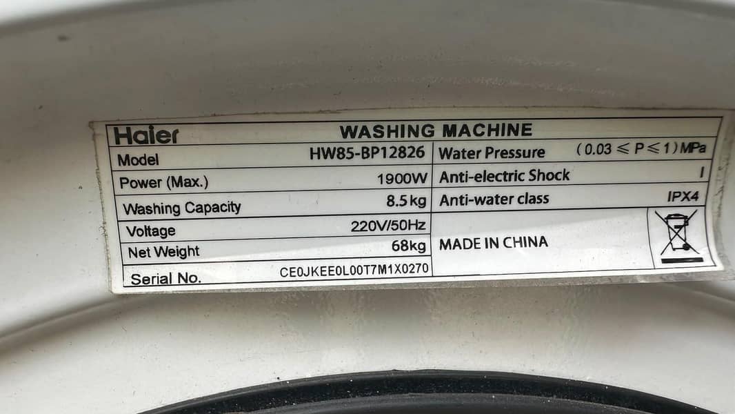 Haier fully automatic machine inverter 4